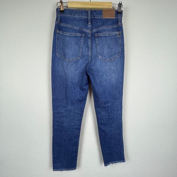 Madewell The Perfect‎ Vintage Jeans Size 25 – Distressed, Raw Hem, High Waist - Picture 4 of 12